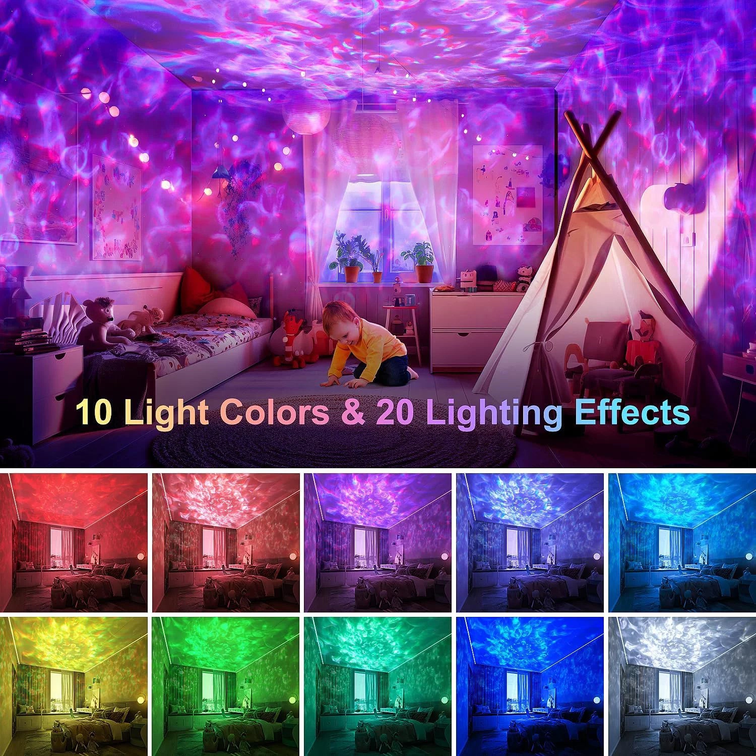 Galaxy Projector for Bedroom, White Noise Galaxy Light, Remote Timer Star Projector, Bluetooth Music Night Light Projector for Kids Teen Adult Bedroom Decor