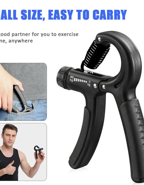 Load image into Gallery viewer, Hand Grip Adjustable Trainer Gripper Strengthener Gym Strength Exerciser Adjustable Heavy Gripper Fitness Hand Exerciser Grip Wrist Training Increase Strength Spring Finger Pinch Carpal Expander
