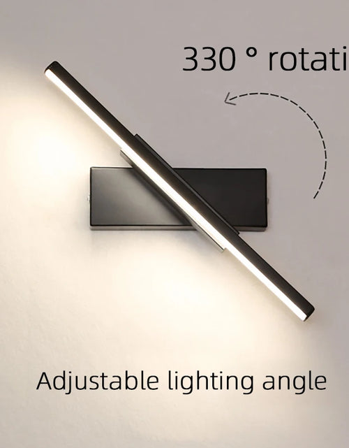 Load image into Gallery viewer, LED Wall Lamp Nordic Modern Minimalist Bedroom Bedside Lamp Creative Staircase Lamp Living Room Rotating Wall Lamp
